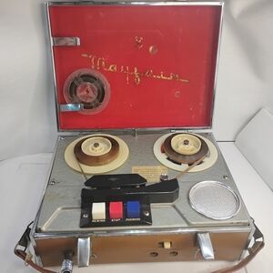 Vtg Mayfair FT-303 Portable Reel-to-Reel Tape Recorder +3 Reels- Japan -Untested